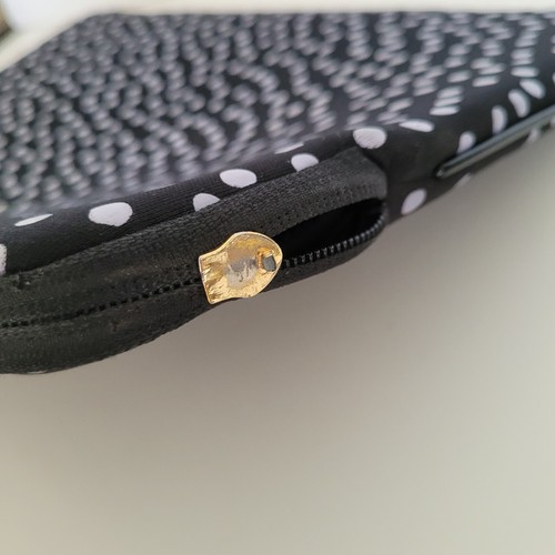 Kate Spade Slim Universal Polka Dot Laptop Bag Sleeve Pouch Zip 13x10 Padded - Picture 6 of 12