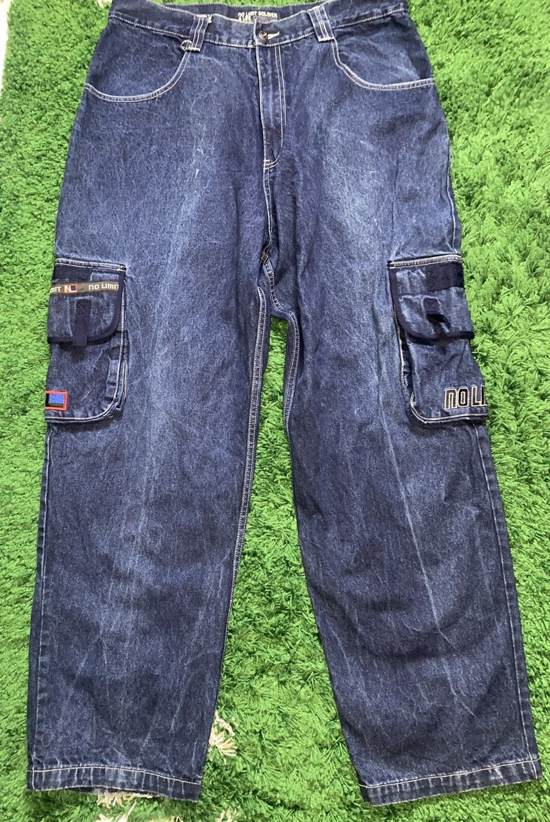 Vintage 90s No Limit Soldier Master P Denim Jeans Pants Baggy