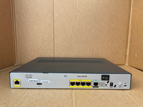 Cisco 881W-E-K9 with UK PSU Cisco 881W Cisco C881W-E-K9 with UK PSU (Inc VAT) - Picture 2 of 9