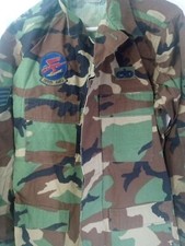 US Air Force Woodland Camo Combat BDU Jacket Medium Long 54