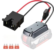 For Power Wheel Adapter for Bosch 18V with 12AWG Fuse Connector For 12V RC Car