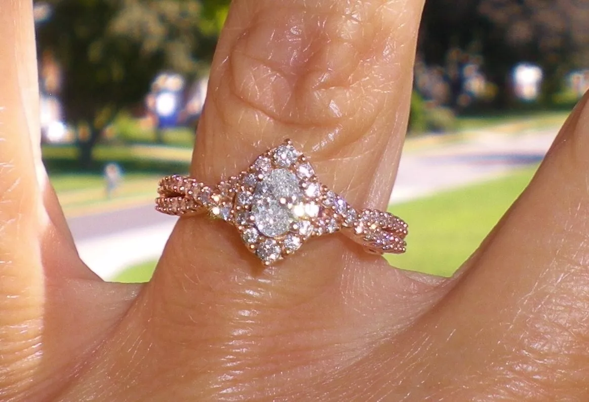 Zales rose clearance gold engagement ring
