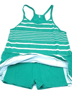 FP Free People Hot Shot Mini Dress Romper Stripe Green NWOT Women's Size  Medium | eBay
