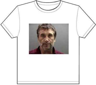 DANIEL BALDWIN MUG SHOT T-SHIRT TEE PICTURE PHOTO mugshot brothers cocaine 556