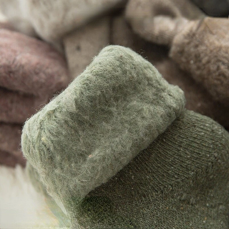 3 pares de calcetines térmicos de forro polar para mujer calentador grueso suave invierno exterior Foto 2 de 4