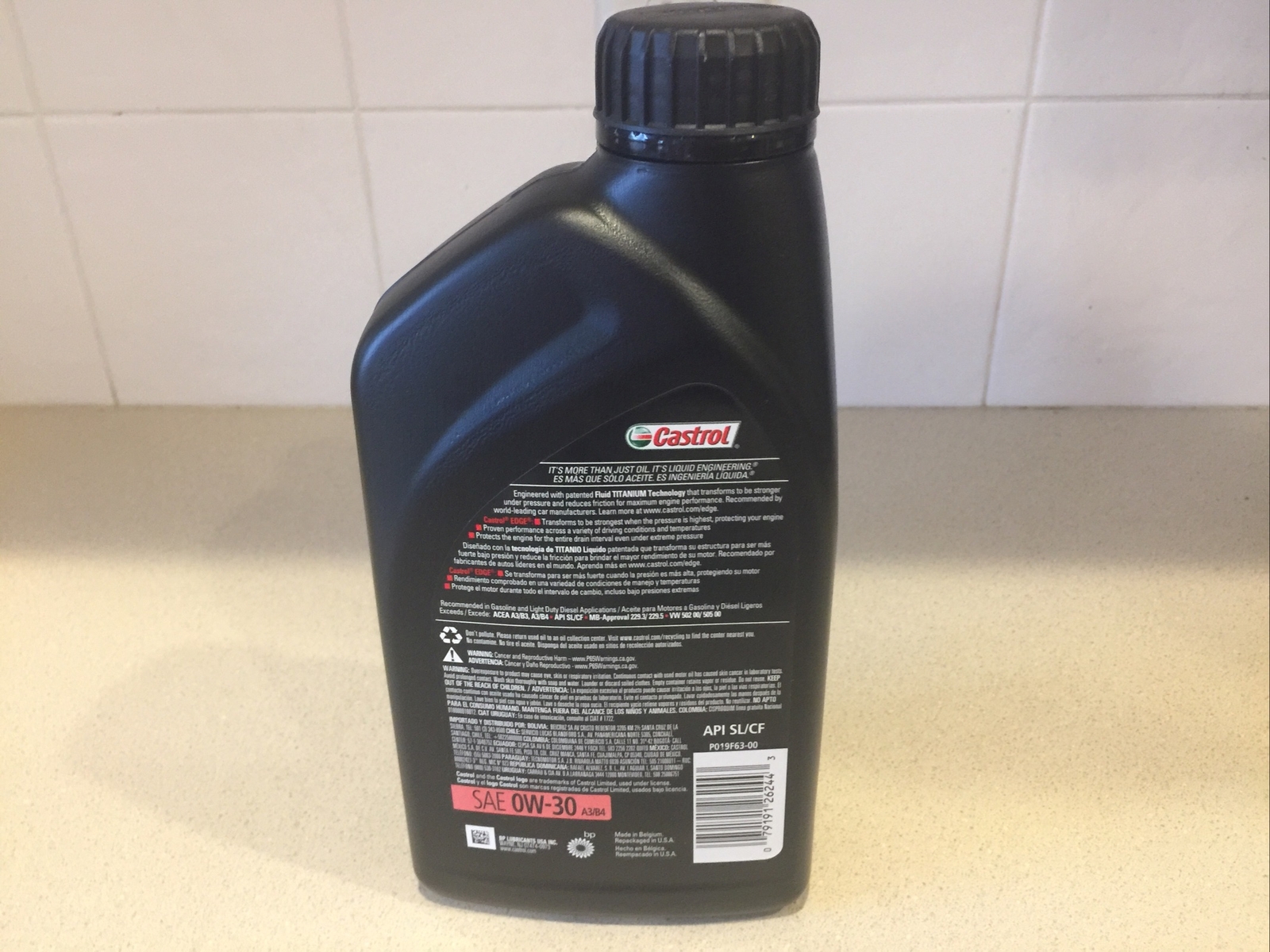 9 Quarts Castrol Edge SPT Syntec SAE 0w30 Full Synthetic Motor Oil