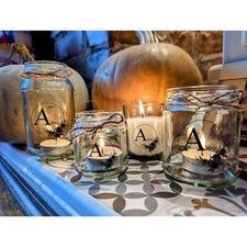 Letter Name Candle Small Medium Large Wax Fill Wedding Favours Favor Fairytale G