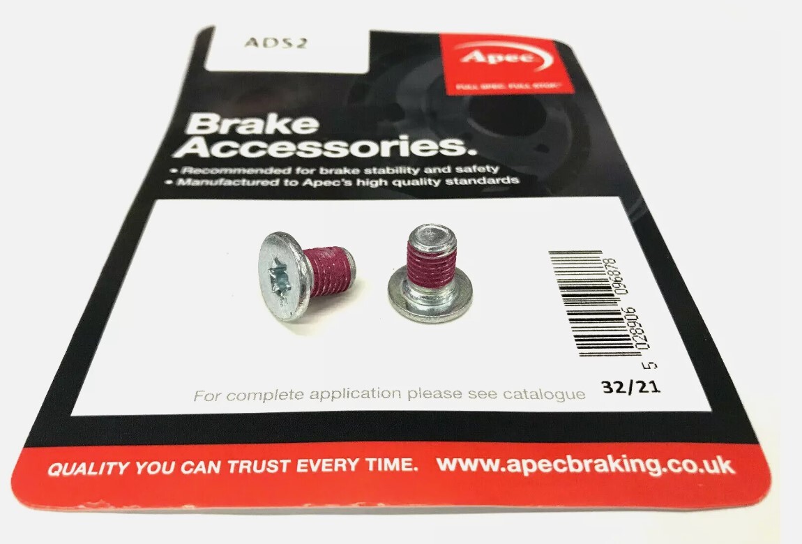 Apec Brake Disc Retaining Screws For Mercedes Sprinter 315 2.1 CDi  06/06-12/09