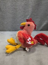 TY Beanie Baby Strut The Rooster No Hang Tag RARE