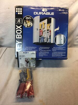 Durable 195223 Key Box, 11'' H, 36 Units Capacity, Type: Wall Mount (2384)