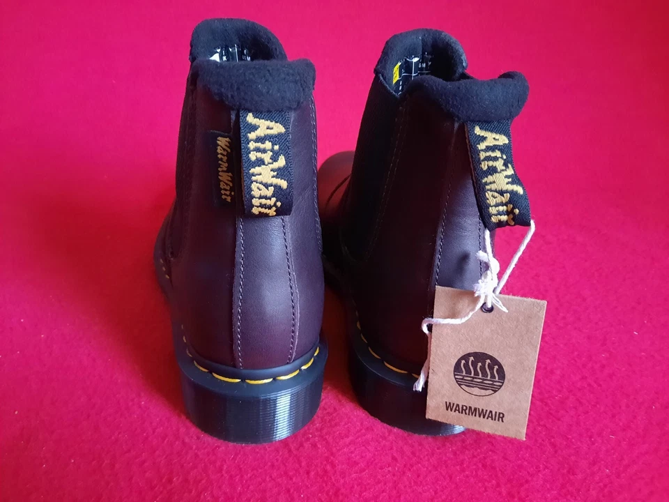 Dr. Martens 2976 Warmwair- super Chelsea Boots Leder Braun Gr 38 - Neu - - Bild 3 von 4