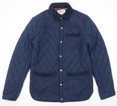 Penguin blau gesteppte Herrenjacke Größe S Snap