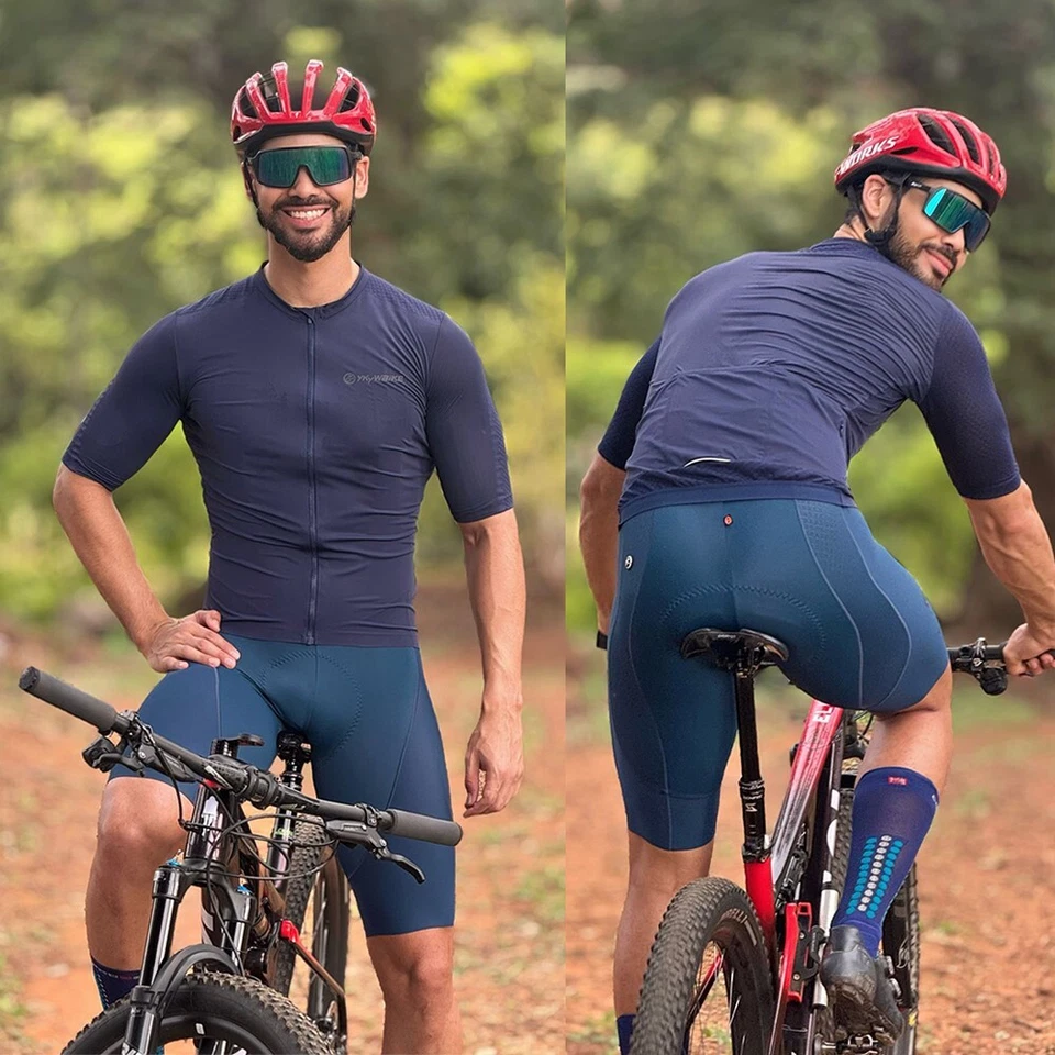 YKYWBIKE Men Cycling Bib Short 7 Hours Riding Road Bike Seamless Shorts Summer - Image 4 of 4