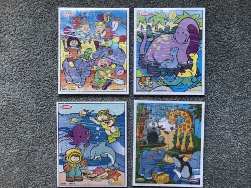 4 Playschool Wooden Puzzles Ages 2-4 VG Vintage 2000 VG Used Condition