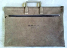 DEKALB CORN Leather Suede Official Employee BRIEFCASE 1980's RARE FIND!