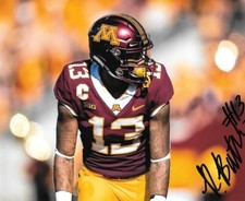 * RASHOD BATEMAN * signed 8x10 photo * MINNESOTA GOPHERS * BALTIMORE RAVENS * 9
