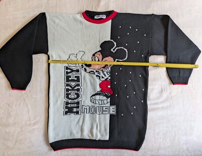 Mickey Mouse Vintage Strick Pullover Size: L/XL Sehr guter Zustand!