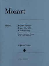Mozart Bassoon Concerto in B-flat Major K. 191 for Bassoon and Piano 051480801