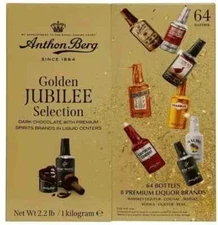 Anthon Berg Dark Chocolate Liqueur Liquor Bottles 64 count 2.2 lbs FRESH💥2025💥
