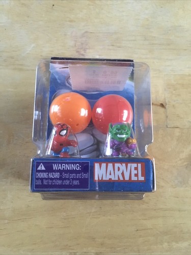 Squinkies 2 Pack Spider-Man & Green Goblin 2012 Rare New OOP Rarität