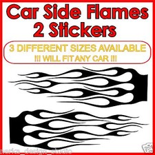 2 RIESIGE Flammen Aufkleber AUTO TUNNING Autoaufkleber PASSEN IN JEDES AUTO S36