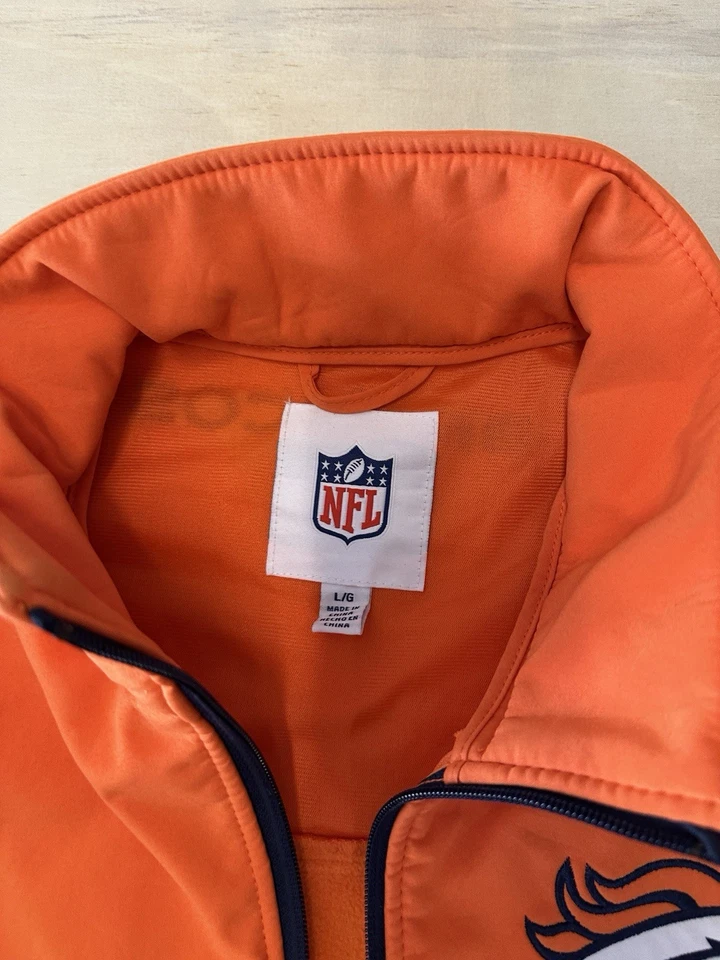 Denver Broncos NFL Hombre’s Grande Cremallera Sudadera Chaqueta Foto 4 de 4