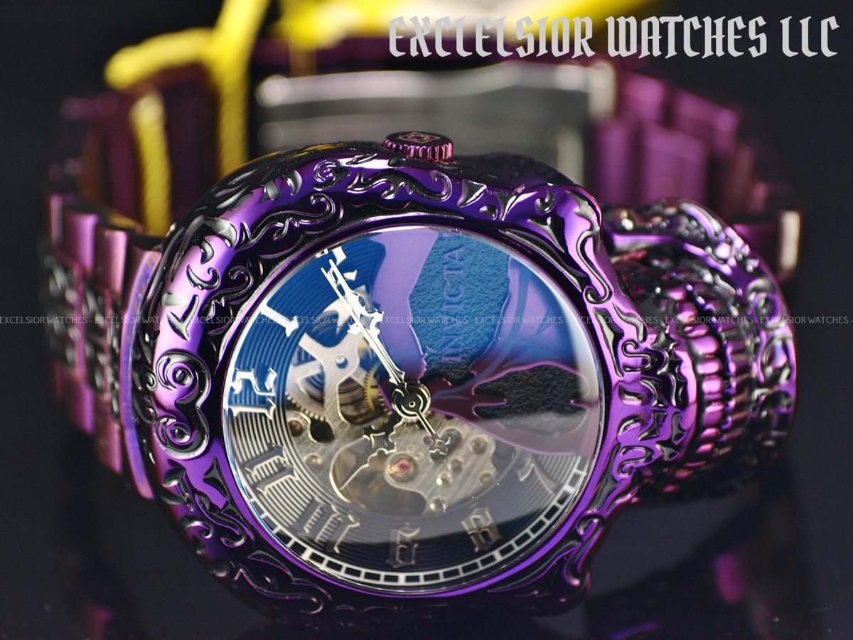 値下げ！☆サイン入貴重盤☆indigo jam unit／REALism EP Rare Invicta Artist Men's Skull Automatic Skeletonized Purple SS