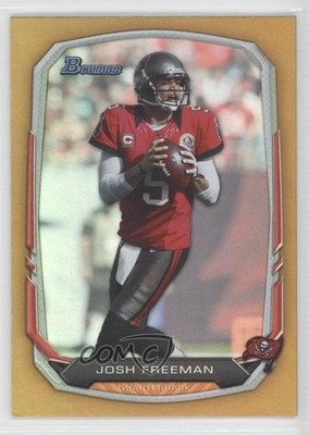 2013 Bowman Gold Rainbow Foil 14/75 Josh Freeman #76 1b8