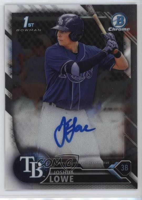 2016 Bowman Draft Chrome Draft Pick Auto Josh Lowe Joshua Lowe #CDA-JL Auto 06l3