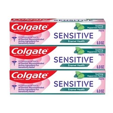 Colgate Sensitive Enamel Health Toothpaste, Soothing Peppermint, 6 OZ Lot of 3
