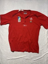 WALES 2007 WORLD CUP RUGBY UNION SHIRT JERSEY REEBOK SIZE XL ADULT