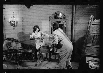 Photo:U.N.C.L.E. 1960s Stefanie Powers Fight Scene TV Still