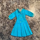 Vintage Barbie Sea Worthy #1872 Blue Dress With Yellow Trim Dress Only
