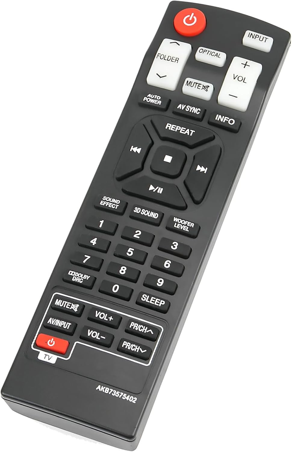 AKB73575402 Replace Remote Control Fit for LG Sound Bar NB2420A NB2520A NB2530A 