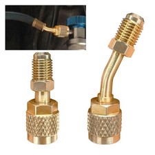 R410A Straight Angled Adapter, Mini Split System Adapter, 5/16" Female to 1...