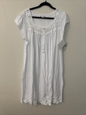 Eileen West Couture Queen Anne's Lace White Nightgown 1X
