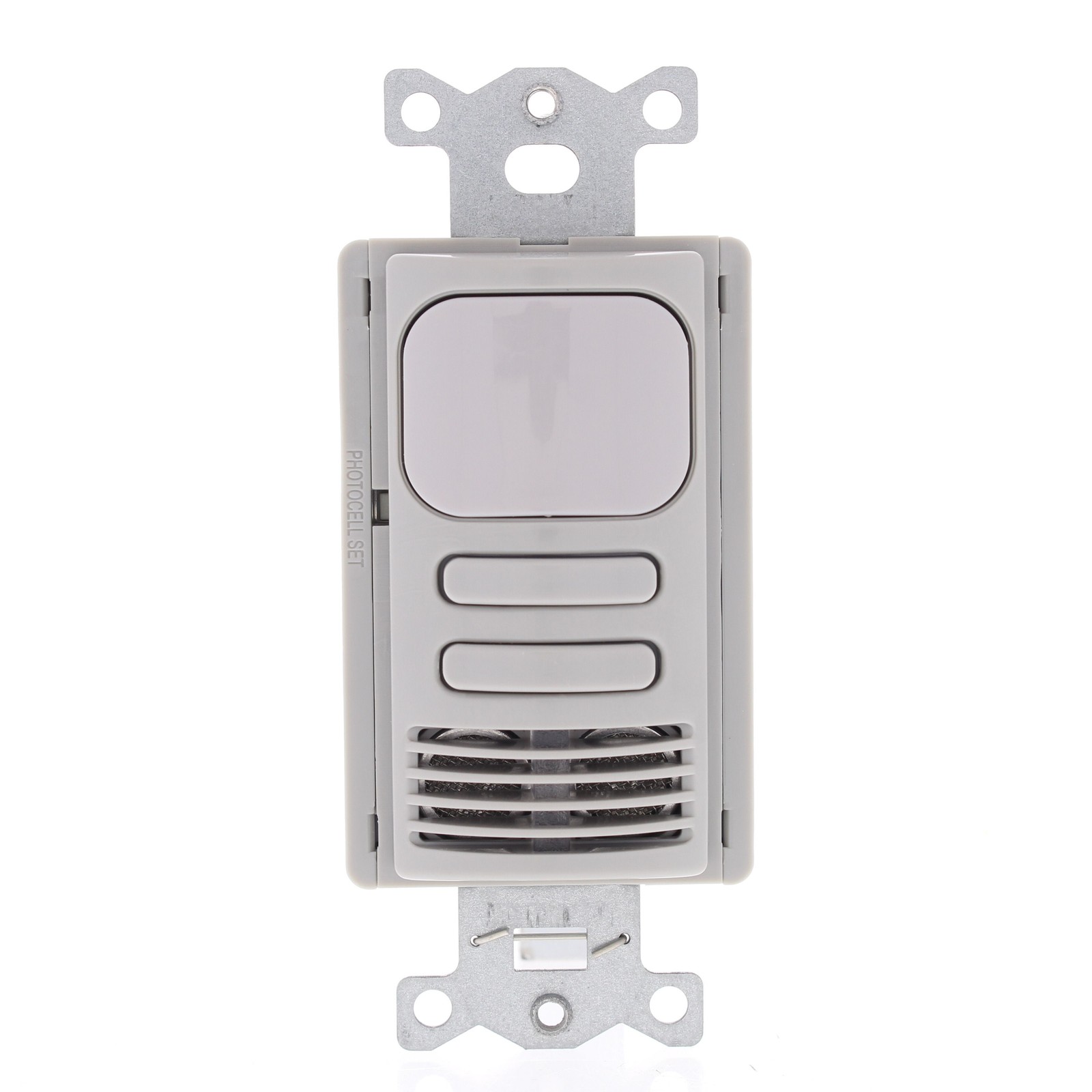 Hubbell Gray Vacancy Sensor Switch Adaptive PIR/US 2 Circuit AD2001GY22