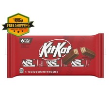 Kit Kat Milk Chocolate Wafer Candy Bars 1.5 oz, 6 Count