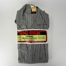 VTG Big Ben Wrangler Men Herringbone Coverall 42 Regular Blue White 8KRK846R USA