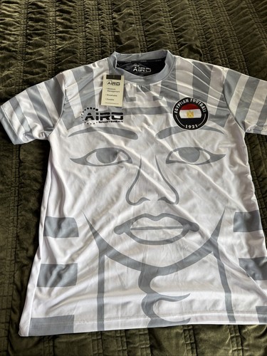 Rare Mo Salah Egypt National Team Alternate Team Jersey Men's XL White Gray