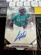 2023 Bowman Sterling Lazaro Montes Prospect RC Auto Autograph #PA-LM Mariners