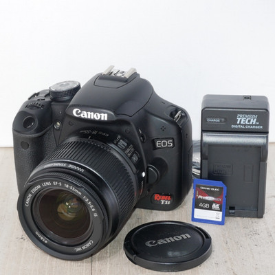 Canon EOS Rebel T1i 500D 15MP DSLR Camera W Lens *MINTY* SHUTTER ONLY 6!!!