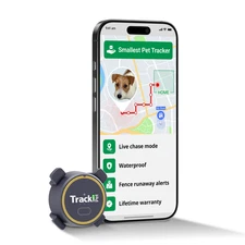 Tracki Pet Mini gps tracker 2025 Fits dogs cats Tiny & Light Waterproof