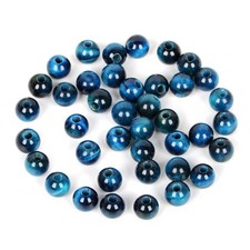 AD Beads Natural Gemstone 8mm Round Loose Big 8mm, Blue tiger's eye