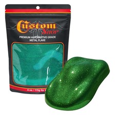 Custom Shop - Emerald Green- 4-ounce Micro Flake .004 Micron Size Custom Shop - Emerald Green- 4-ounce Micro Flake .004 Micron Size