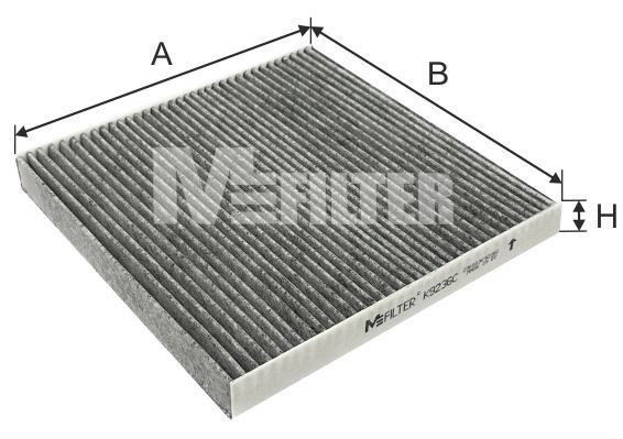 Fits MFILTER K 9236C Interior filter  ⭐UK Stock⭐