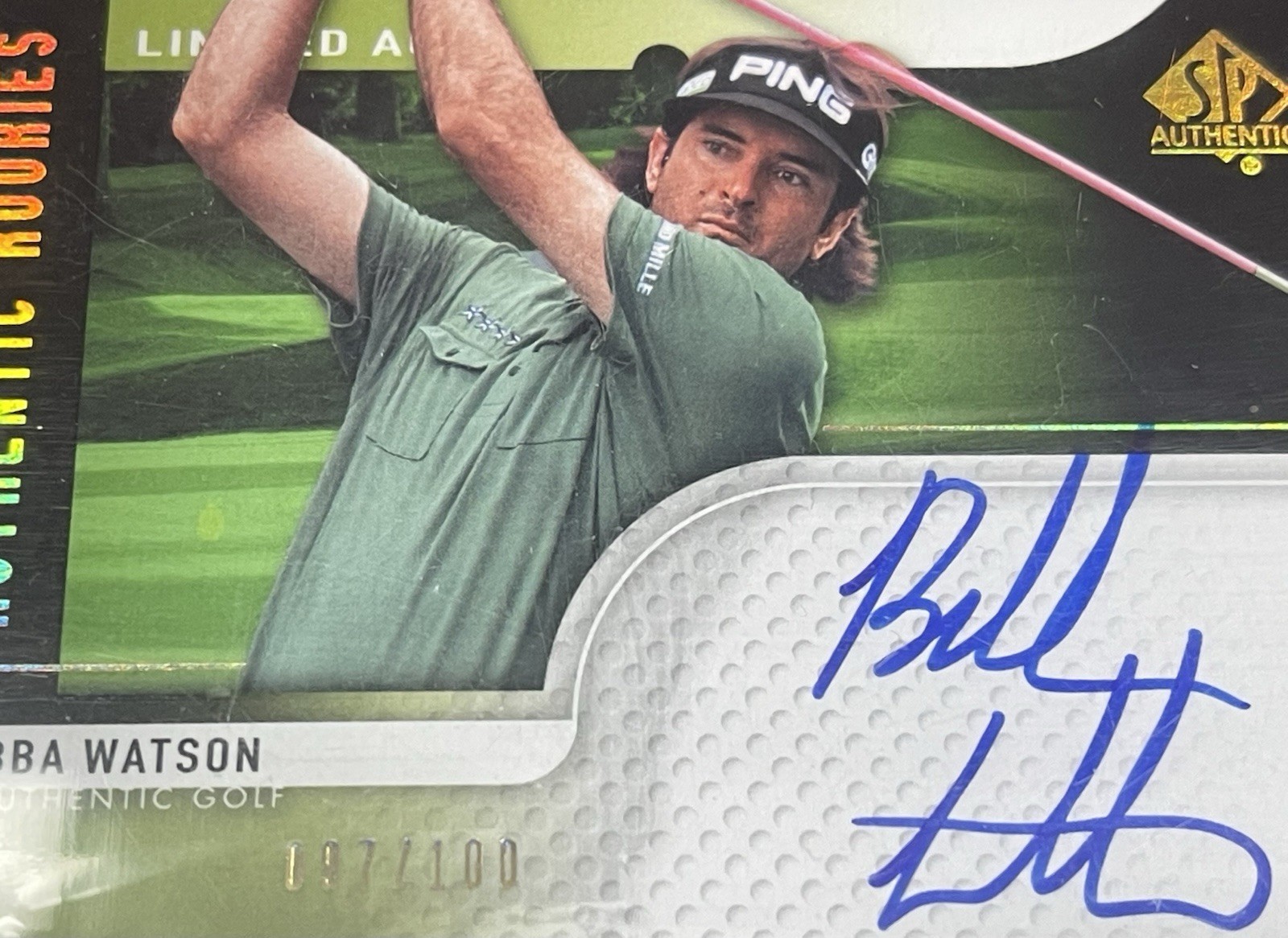 Bubba Watson 2012 UPPER DECK SP AUTHENTIC ROOKIES AUTO 97/1000 #81! RARE 🇺🇸⛳️ view 2