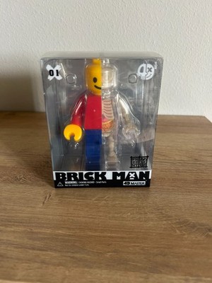 4D Master Brick Man Funny Anatomy Designer Toy 5  Figure By Jason Freeny 2018