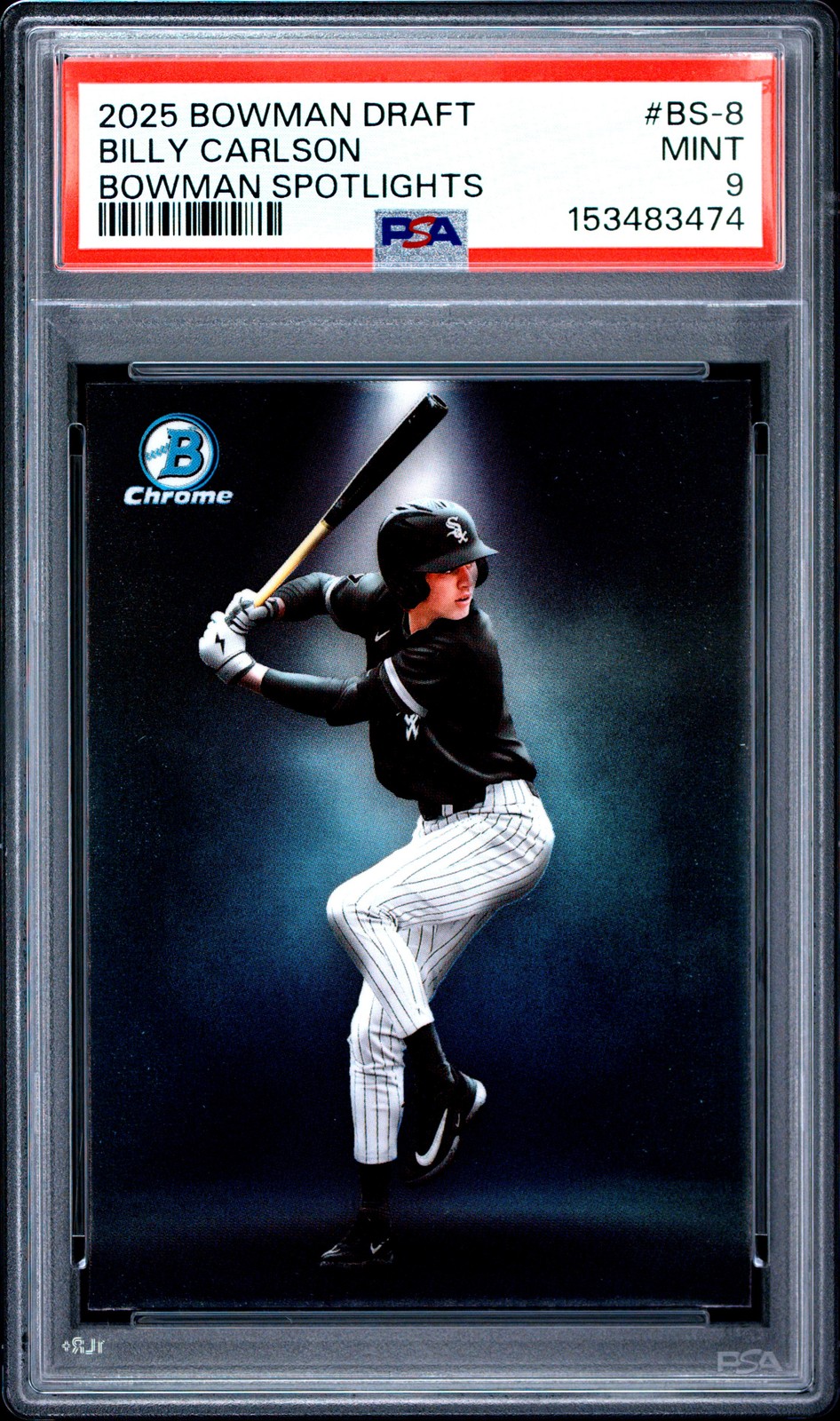 2025 BOWMAN DRAFT BOWMAN SPOTLIGHTS #BS-8 BILLY CARLSON PSA 9