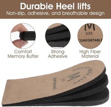 1 Pair Heel Inserts Pads Height Increase Boosters Shoe Lifts Men Women USA NEW